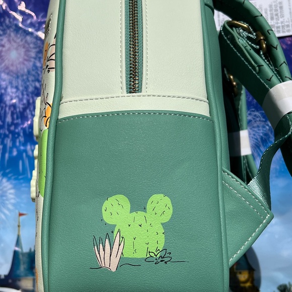 2023 Disney Parks EPCOT Flower & Garden Festival Figment Loungefly Backpack - Picture 3 of 5